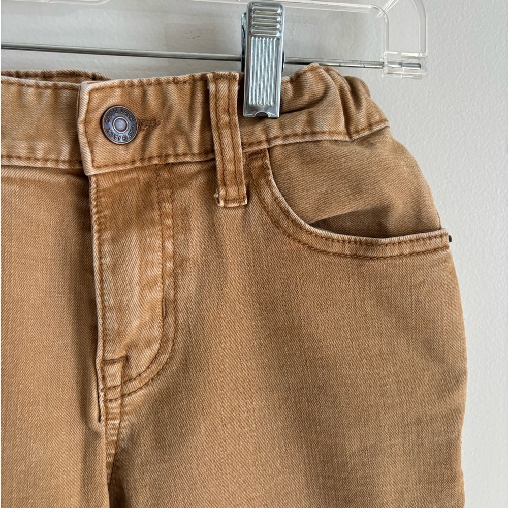 Cat & Jack Boys Tan Brown Straight Denim Jeans Adjustable Waist Size 10 - Picture 2 of 4